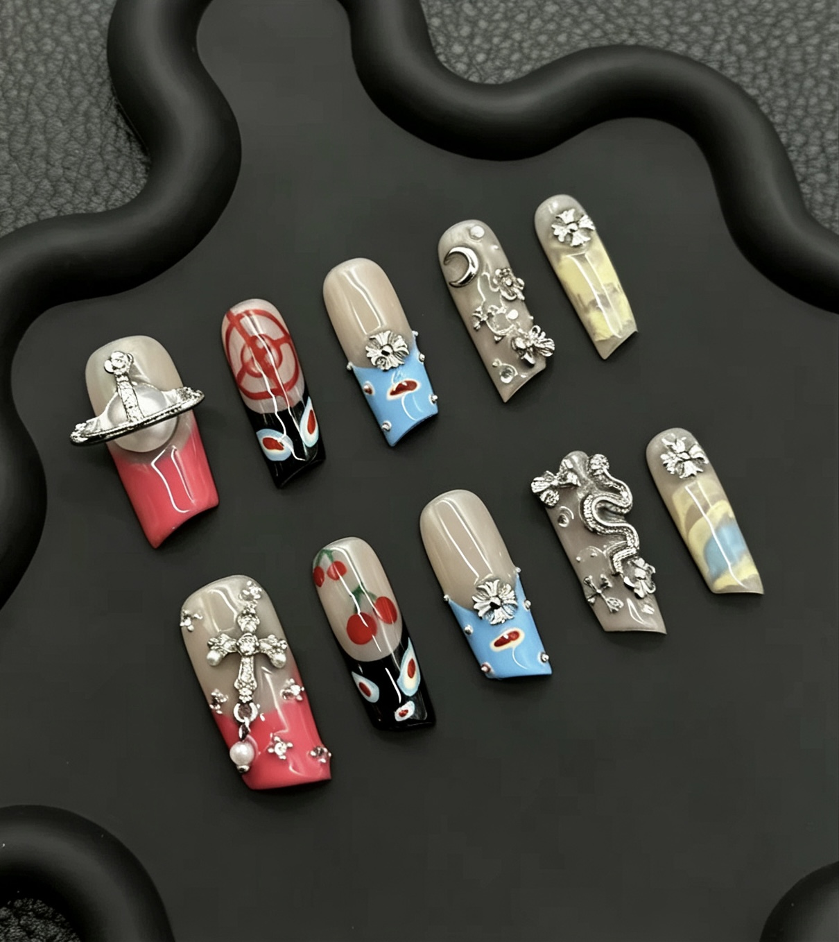 Eclectic Art press-on nail style reference